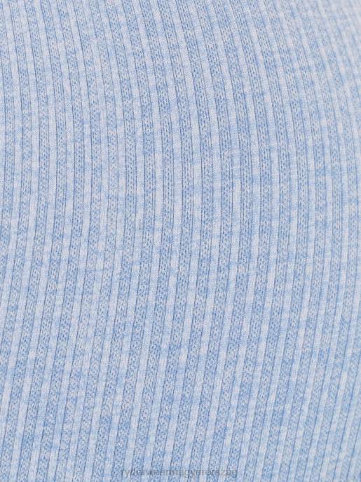 ruházat Ryderwear borda nélküli, hosszú ujjú felső kék márga nők B48F1027