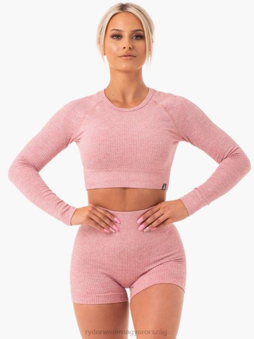 ruházat Ryderwear borda nélküli, hosszú ujjú felső pirosító márga nők B48F1028