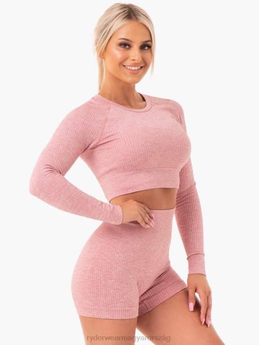 ruházat Ryderwear borda nélküli, hosszú ujjú felső pirosító márga nők B48F1028