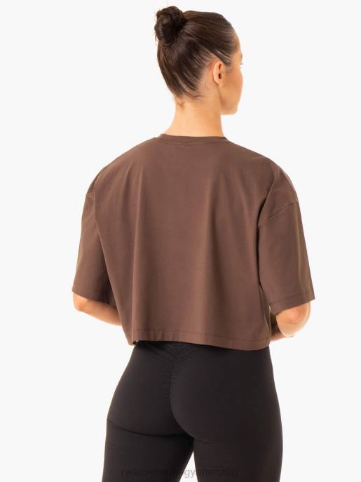 ruházat Ryderwear egyensúly túlméretezett póló csokoládé nők B48F866