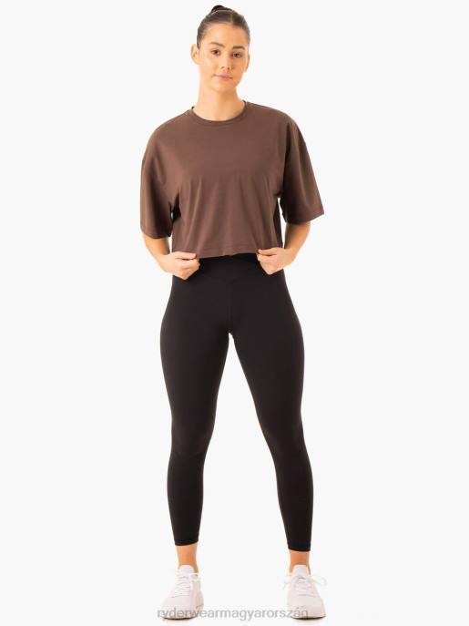 ruházat Ryderwear egyensúly túlméretezett póló csokoládé nők B48F866