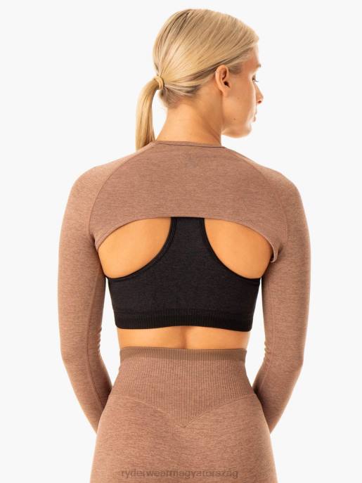 ruházat Ryderwear excel zökkenőmentes szuper termés mokkamárga nők B48F877