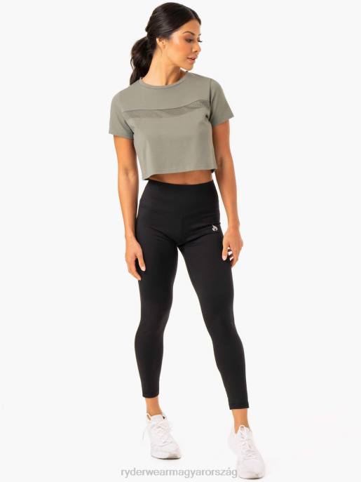 ruházat Ryderwear hibrid hálós póló khaki nők B48F980