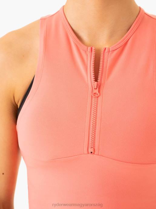 ruházat Ryderwear megtestesítik a cipzáras kivágást rózsaszín nők B48F869