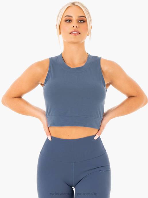 ruházat Ryderwear motion crop top acél kék nők B48F1039