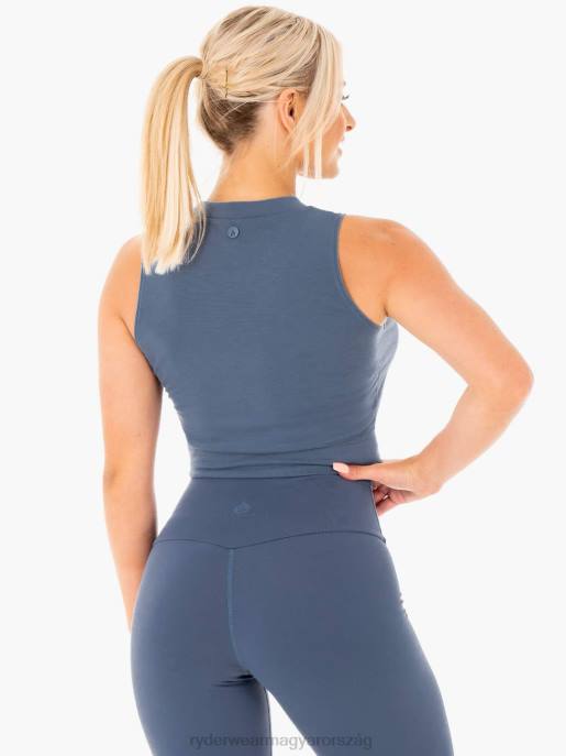 ruházat Ryderwear motion crop top acél kék nők B48F1039