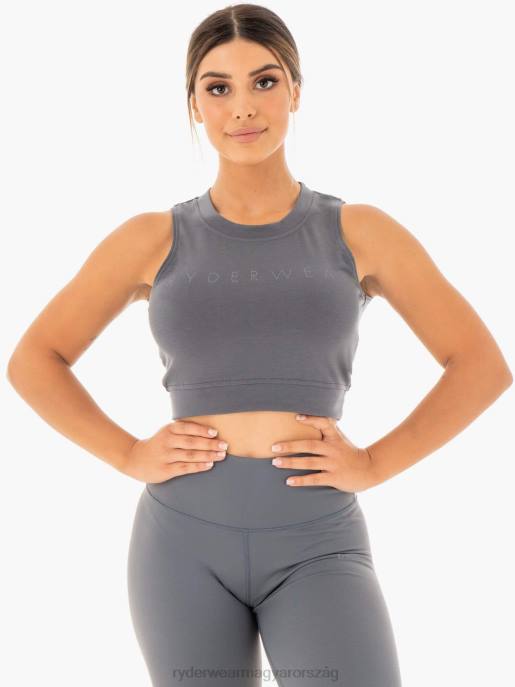 ruházat Ryderwear motion crop top faszén nők B48F1037