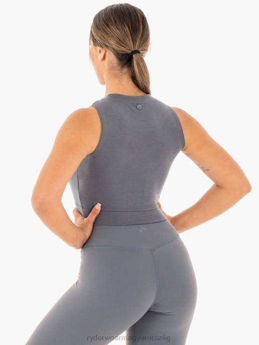 ruházat Ryderwear motion crop top faszén nők B48F1037