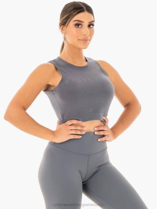 ruházat Ryderwear motion crop top faszén nők B48F1037