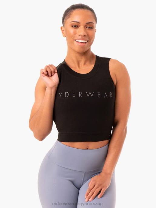 ruházat Ryderwear motion crop top fekete nők B48F1035