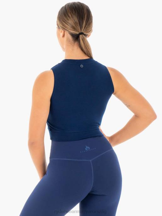 ruházat Ryderwear motion crop top haditengerészet nők B48F1040