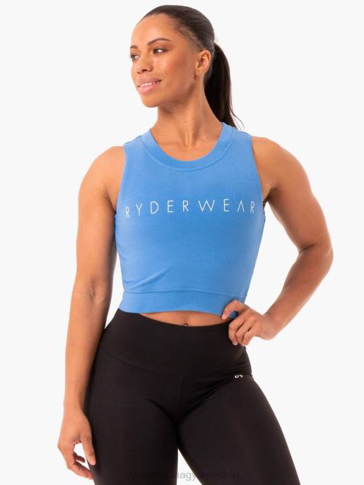 ruházat Ryderwear motion crop top kék nők B48F957