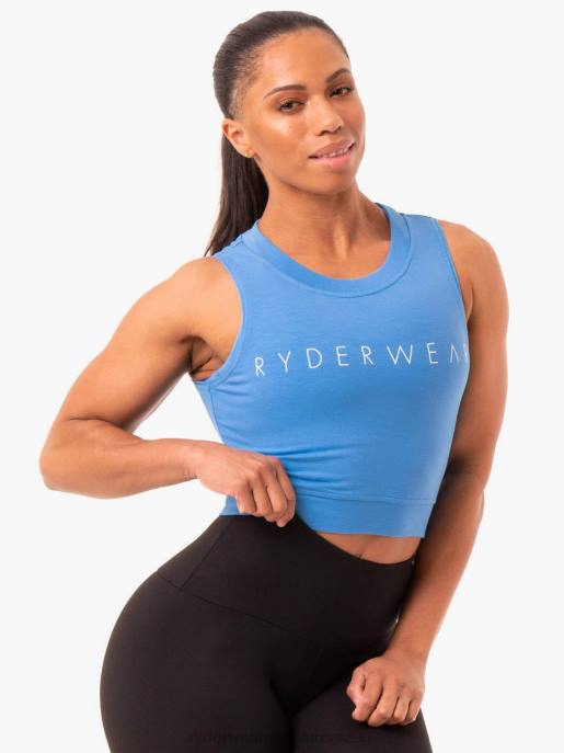 ruházat Ryderwear motion crop top kék nők B48F957