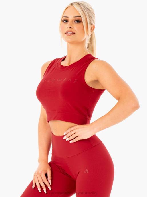 ruházat Ryderwear motion crop top piros nők B48F1036