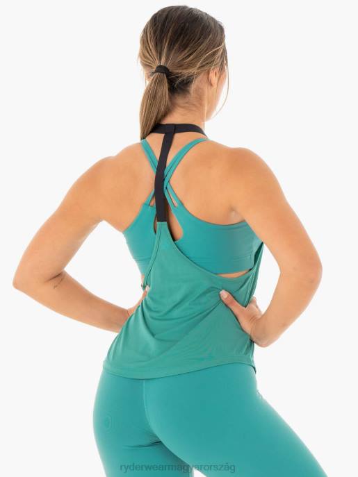 ruházat Ryderwear mozgás slinky t-back a zöldeskék nők B48F1071