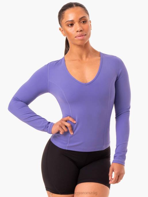 ruházat Ryderwear nkd align hosszú ujjú edzőfelső lila nők B48F950