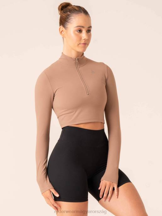 ruházat Ryderwear nkd félcipzáras hosszú ujjú felső tópszín nők B48F776