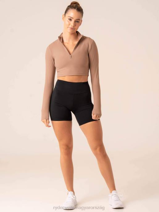 ruházat Ryderwear nkd félcipzáras hosszú ujjú felső tópszín nők B48F776