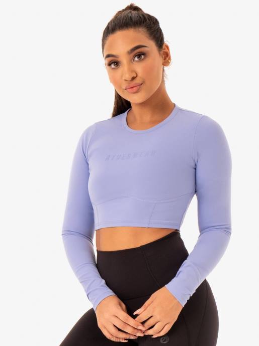 ruházat Ryderwear sola hosszú ujjú felső lila nők B48F1007