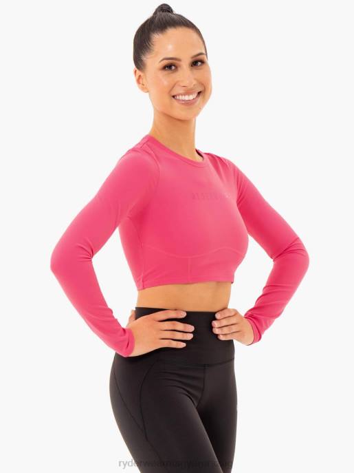 ruházat Ryderwear sola hosszú ujjú felső rózsaszín nők B48F1010