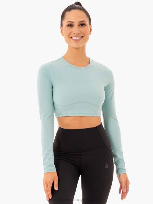 ruházat Ryderwear sola hosszú ujjú felső tengerhab kék nők B48F1009