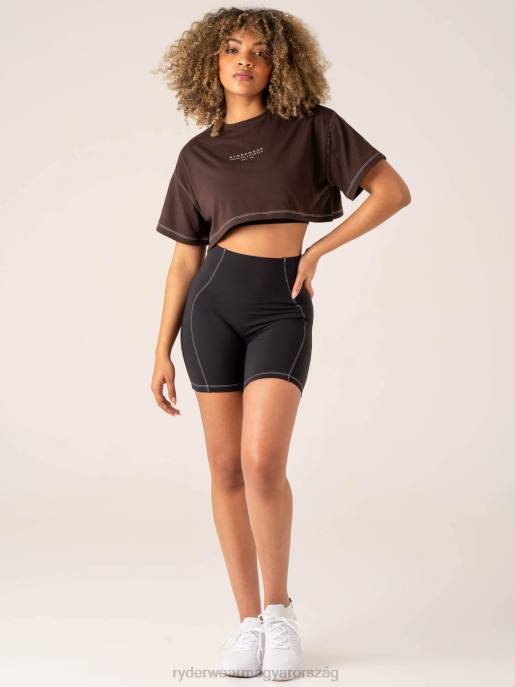 ruházat Ryderwear stride oversize póló csokoládé nők B48F763