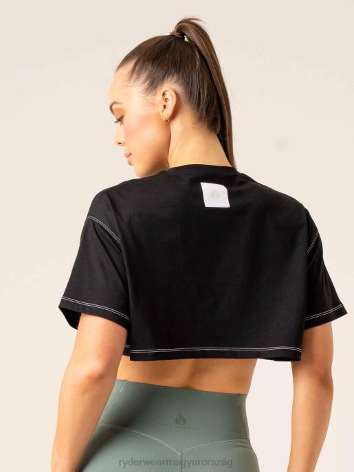 ruházat Ryderwear stride oversize póló fekete nők B48F764