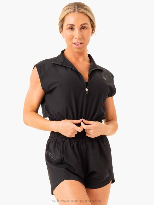 ruházat Ryderwear szinttel feljebb ujjatlan edzőfelső fekete nők B48F839