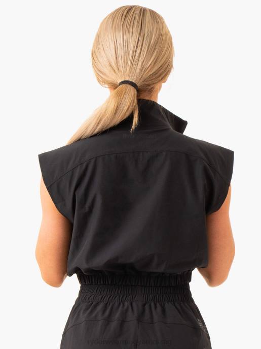 ruházat Ryderwear szinttel feljebb ujjatlan edzőfelső fekete nők B48F839