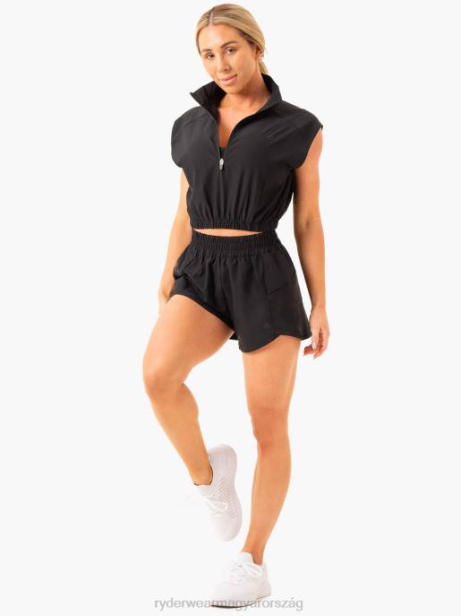 ruházat Ryderwear szinttel feljebb ujjatlan edzőfelső fekete nők B48F839
