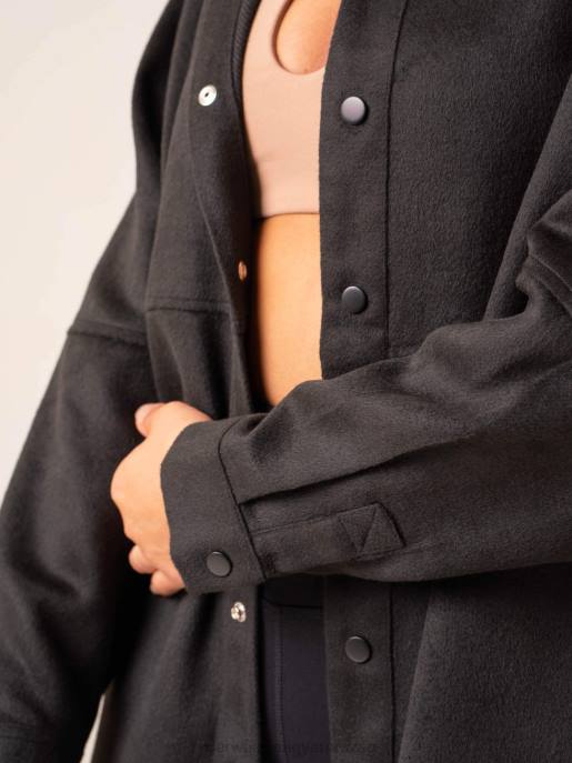 ruházat Ryderwear túlméretezett kagyló fekete nők B48F785