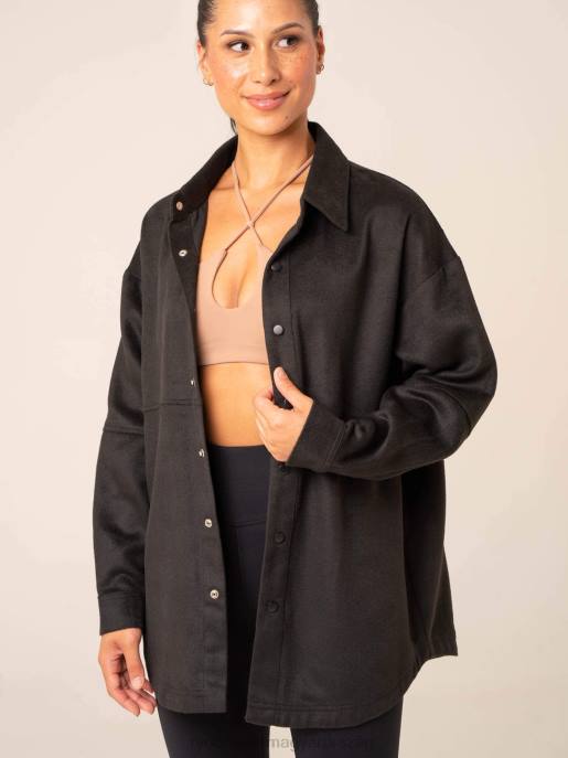 ruházat Ryderwear túlméretezett kagyló fekete nők B48F785