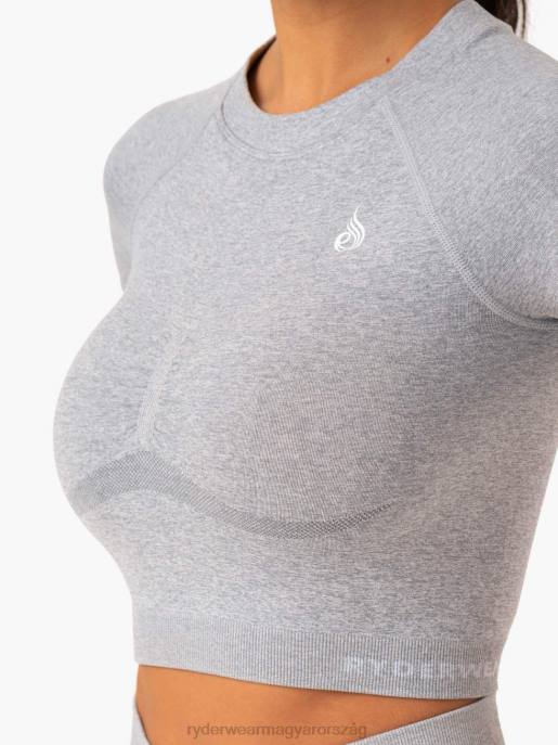 ruházat Ryderwear faragott varrat nélküli póló szürke márga nők B48F975