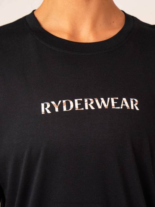 ruházat Ryderwear megállíthatatlan túlméretezett póló fekete nők B48F792