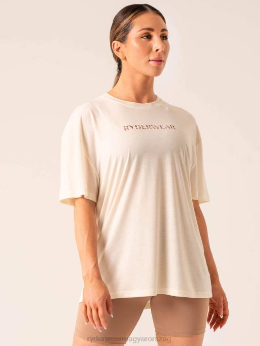 ruházat Ryderwear megállíthatatlan túlméretezett póló vanília nők B48F791