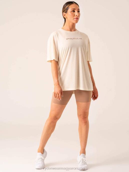 ruházat Ryderwear megállíthatatlan túlméretezett póló vanília nők B48F791
