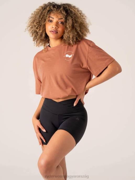 ruházat Ryderwear momentum túlméretezett póló agyag nők B48F821