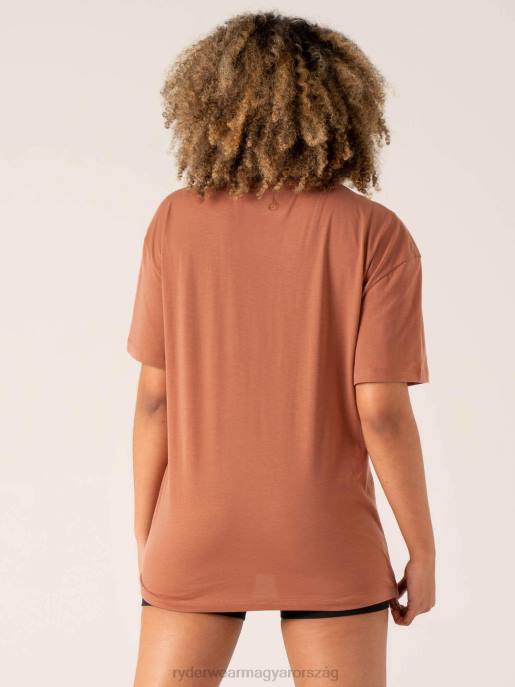 ruházat Ryderwear momentum túlméretezett póló agyag nők B48F821