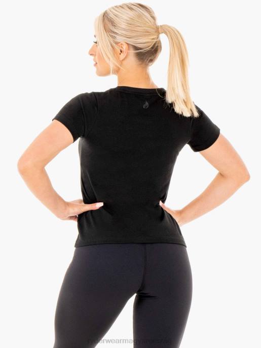 ruházat Ryderwear mozgásos póló fekete nők B48F1048