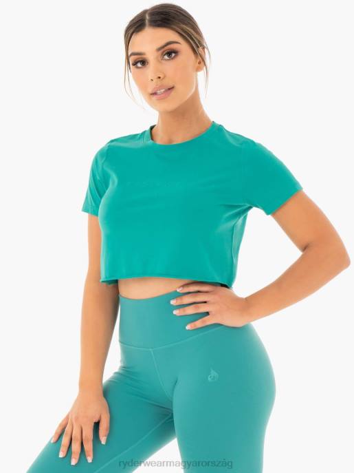 ruházat Ryderwear mozgásra vágott póló a zöldeskék nők B48F1059