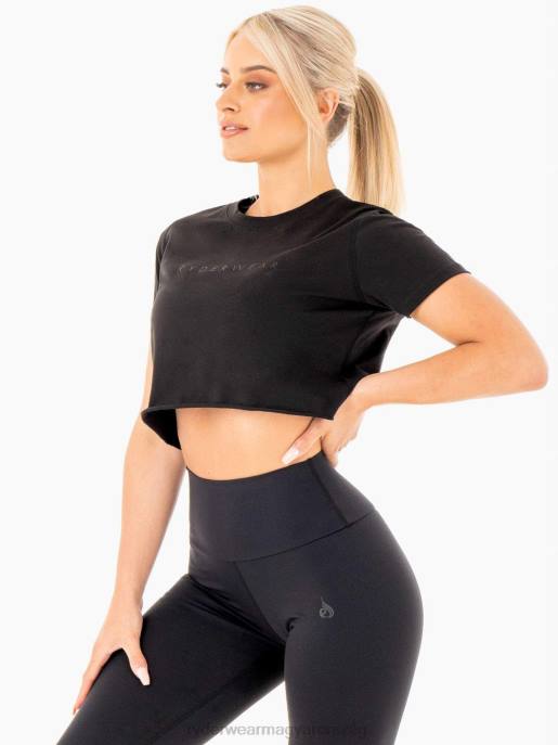 ruházat Ryderwear mozgásra vágott póló fekete nők B48F1055