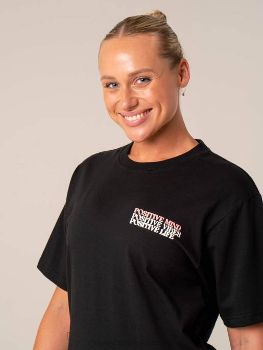 ruházat Ryderwear pozitív hangulatú póló fekete nők B48F804