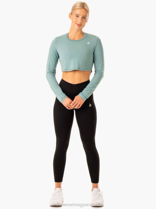 ruházat Ryderwear revival hosszú ujjú hálós póló zsályaszínű nők B48F899