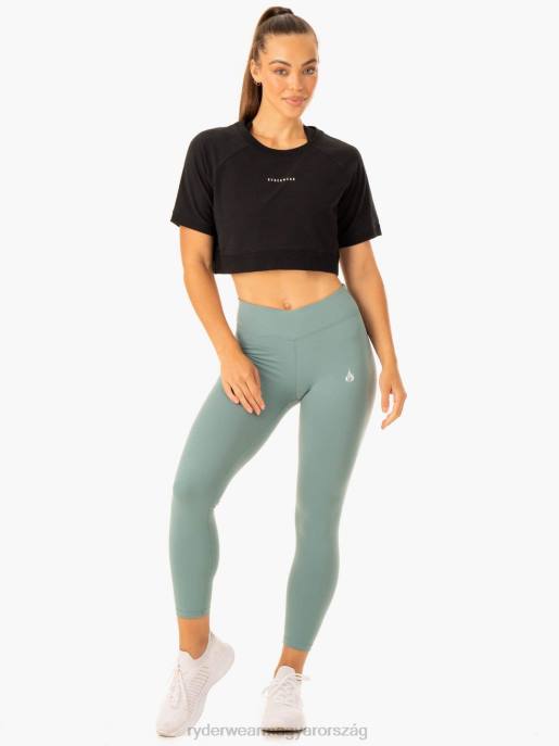 ruházat Ryderwear revival pamut póló fekete nők B48F901