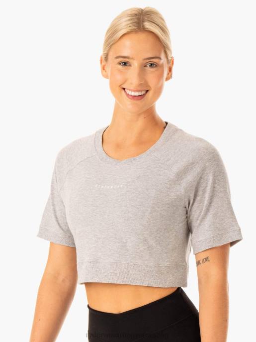 ruházat Ryderwear revival pamut póló szürke márga nők B48F900