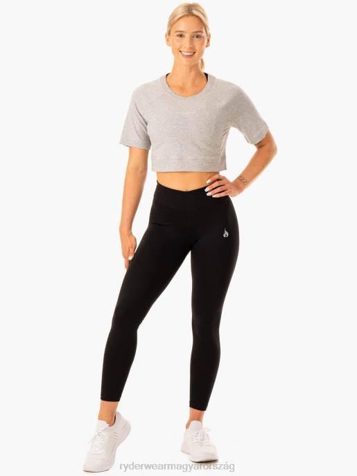 ruházat Ryderwear revival pamut póló szürke márga nők B48F900