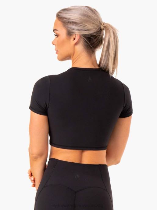 ruházat Ryderwear sola testes póló fekete nők B48F1015