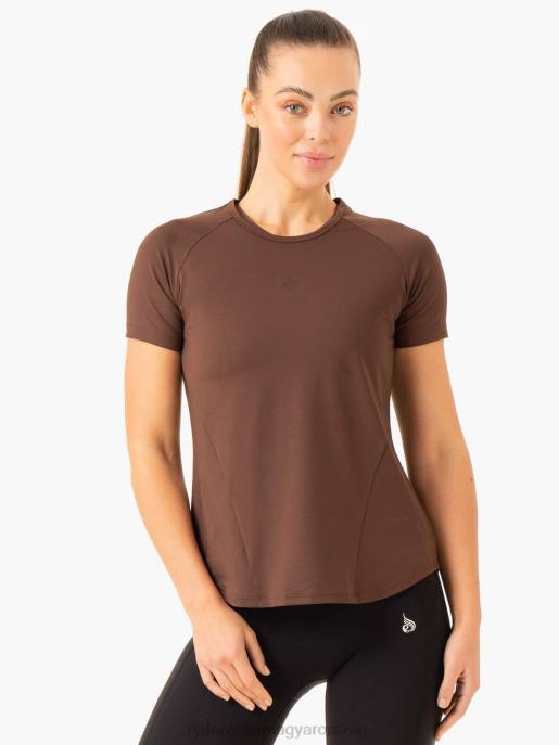 ruházat Ryderwear szintnövelő edző póló csokoládé nők B48F840