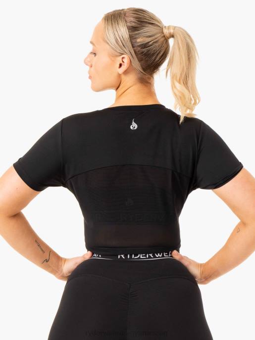 ruházat Ryderwear szinttel feljebb vágott póló fekete nők B48F846