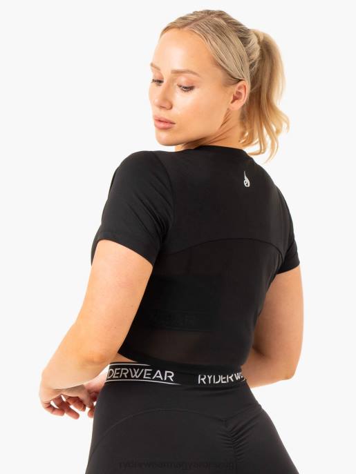 ruházat Ryderwear szinttel feljebb vágott póló fekete nők B48F846